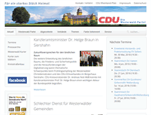 Tablet Screenshot of cdu-westerwald.de